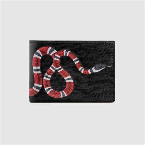 men's gucci wallet snake|Gucci snakeskin wallet.